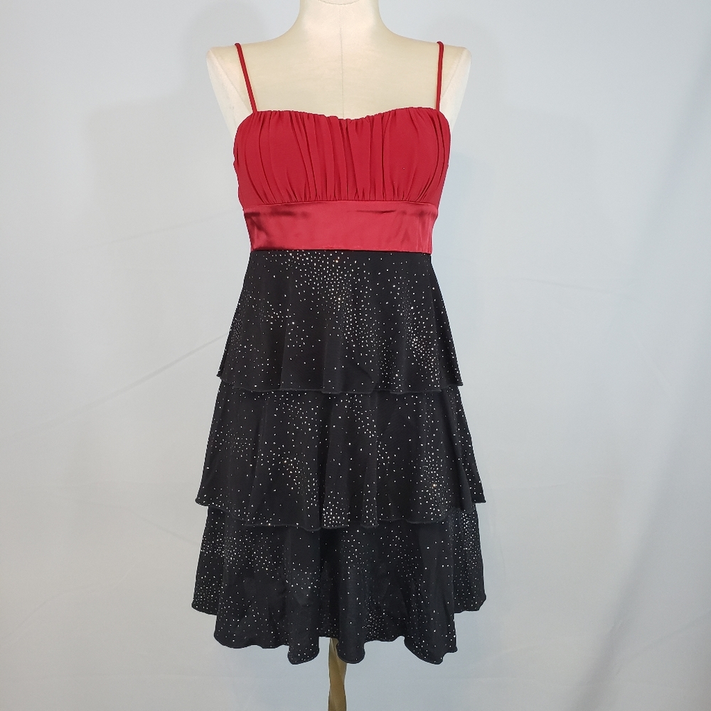 Sweet Storm garnet and black cocktail dress size S